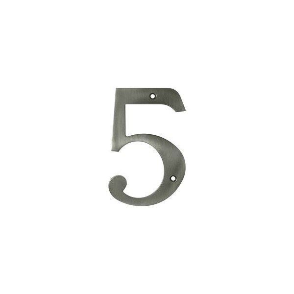 Deltana RN6-5U15A 6 House Number Antique Nickel, 10PK RN6-5U15A-XCP10 - main